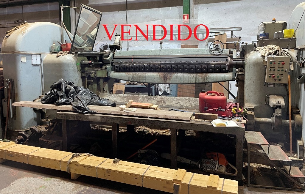 VENDIDO VALETTE & GARREU veneer peeling lathe VENDIDO VALETTE & GARREU veneer peeling lathe